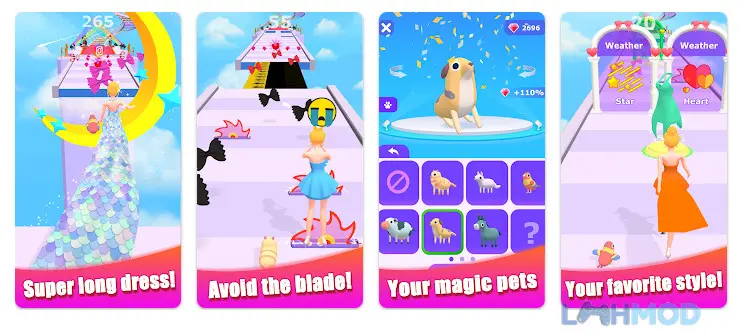 Ảnh 6 của Tải Dancing Dress Apk v1.7.9 cho Android iOs Hai nhân vật nữ trong game Dancing Dress đang biểu diễn điệu nhảy trên sân khấu