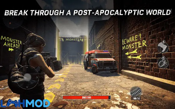 Ảnh 3 của Tải Death Chain APK 0.2.0 cho Android iOS Chân dung một nhân vật game, có thể là người sống sót chính hoặc một nhân vật được nâng cấp với trang bị tốt