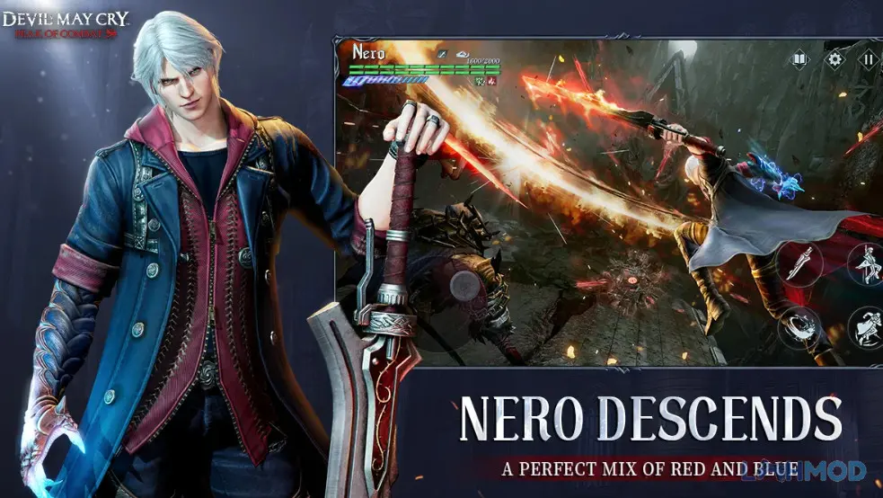 Ảnh 2 của Tải Devil May Cry Peak of Combat Apk 0.0.1.230322 cho Android iOs Cảnh chiến đấu trong game Devil May Cry: Peak of Combat với đồ họa ấn tượng