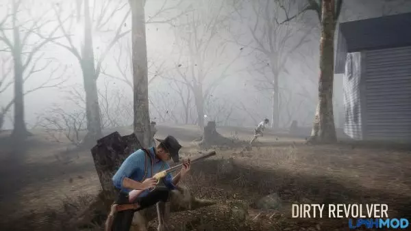 Ảnh 3 của Tải Dirty Revolver APK 4.1.0 (Vô hạn tiền) cho Android iOS Nhân vật chính ẩn nấp khéo léo sau vật cản chờ thời cơ phản công