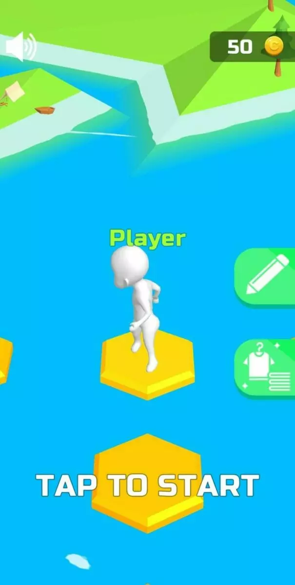 Ảnh 2 của Do Not Fall .io Mod APK V1.62.0 (Menu, Vô Hạn Gold, Mở Khóa Skin) Các nhân vật game vui nhộn đang di chuyển trên sàn đấu nhiều tầng