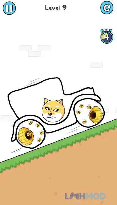 Ảnh 4 của Tải Doge Rescue Draw To Save Apk 1.0.15 cho Android iOs Cách chơi game Doge Rescue Draw To Save bản mod apk