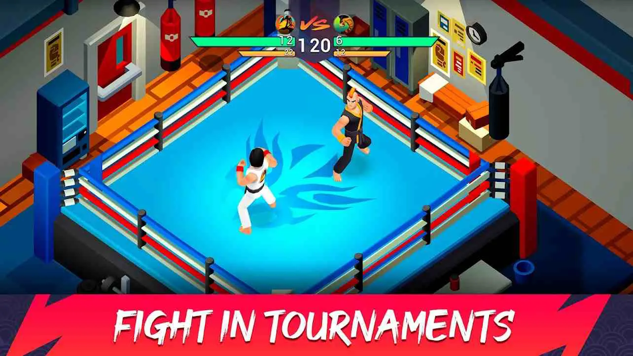 Ảnh 4 của Tải game Dojo Fight Club Mod APK 0.8.1 (Mở Khoá) Game Dojo Fight Club Mod với các võ sĩ