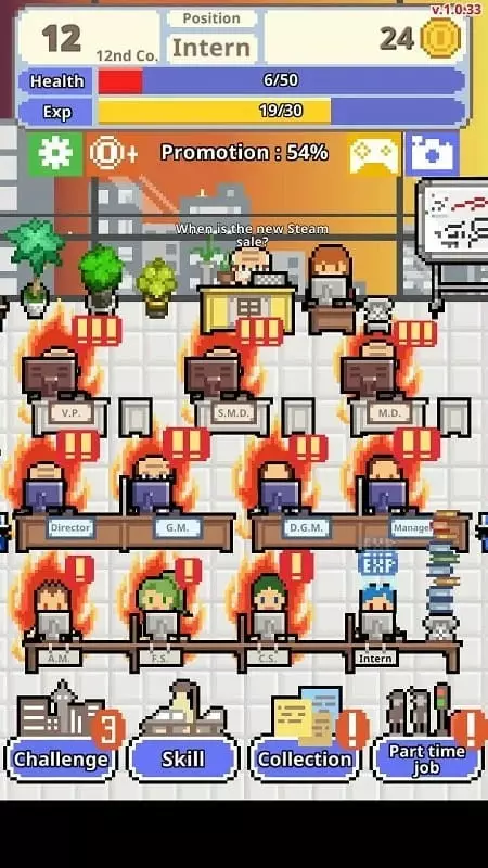 Ảnh 3 của Tải game Don’t get fired! Mod APK 1.0.51 (Vô hạn tiền) Giao diện game Dont get fired trên điện thoại
