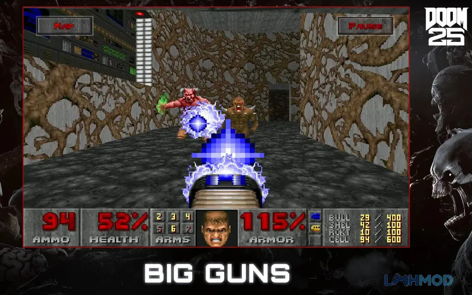 Ảnh 3 của Tải DOOM Apk https://apkmody.io/vi/game/doom-apk cho Android iOs Cảnh chiến đấu góc nhìn thứ nhất trong DOOM