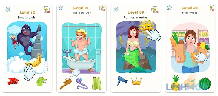 Ảnh 3 của Tải DOP 3 Displace One Part Mod Apk 1.1.1 (Vô Hạn Tiền) cho Android iOs Giao diện giải đố trong game DOP 3 Displace One Part