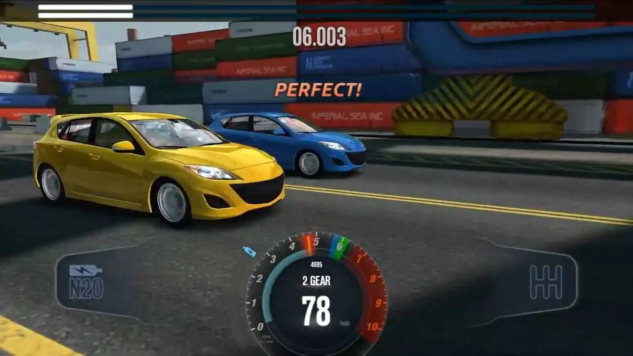 Ảnh 5 của Tải game Drag Battle 2 Mod APK 0.99.53 (Nhận Thưởng Miễn Phí) Tổng quan gara xe với nhiều mẫu xe khác nhau trong Drag Battle 2 Mod