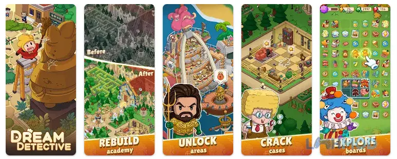 Ảnh 2 của Tải Dream Detective Merge Game Mod Apk 6.0.0 (Vô Hạn Năng Lượng) cho Android iOs Cận cảnh giao diện Dream Detective Merge Game