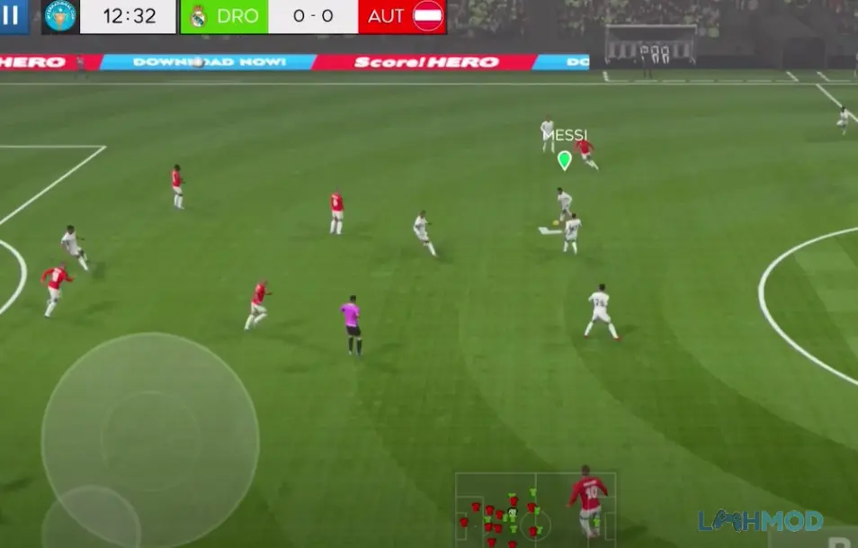 Ảnh 3 của Tải Dream Pro Soccer League 23 Apk 1.19 cho Android iOs Mô tả giao diện chọn đội hình và cầu thủ