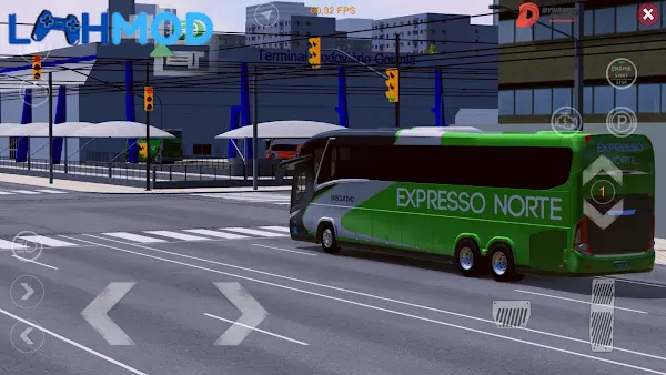 Ảnh 3 của Drivers Jobs Online Simulator MOD APK 0.103 (Vô hạn tiền) Giao diện điều khiển xe với các nút chức năng chân thực