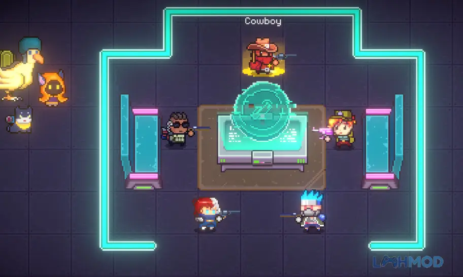 Ảnh 2 của Tải Dungeon VS Gunner Mod Apk 2292155 (Vô Hạn Tiền) cho Android iOs Dũng sĩ cao bồi đối đầu quái vật trong hầm ngục