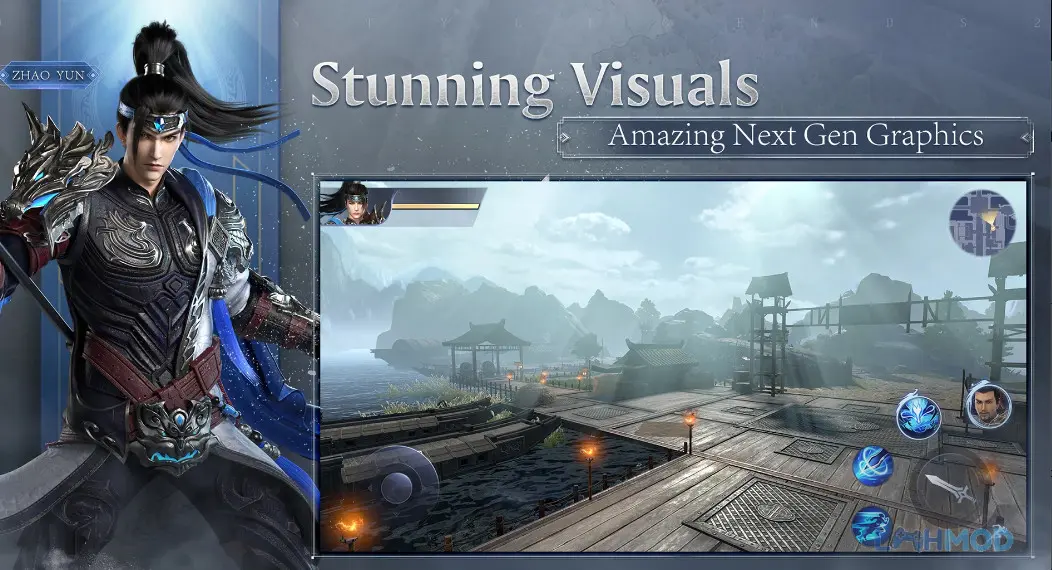 Ảnh 2 của Tải Dynasty Legends 2 Apk 1.7.100 cho Android iOs Cảnh game Dynasty Legends 2 với một tướng đang chiến đấu