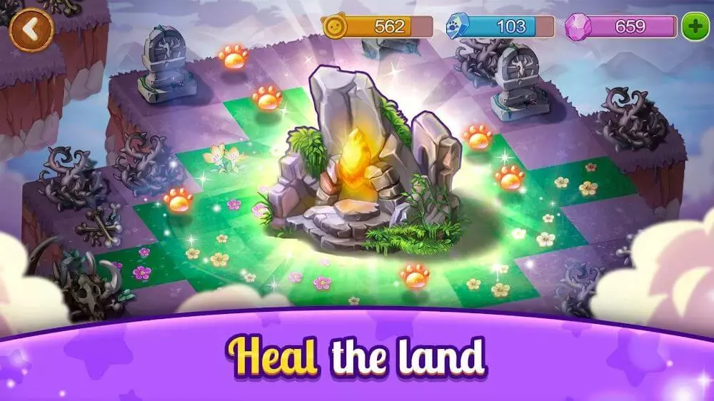 Ảnh 4 của Tải game Fantastic Pets Mod APK 1.0.51 (Menu, Vô Hạn Gems) Các loại thú cưng và cây cối đa dạng trong Fantastic Pets Mod đang tiến hóa