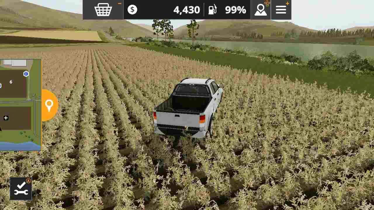 Ảnh 4 của Tải Farming Simulator 20 Mod APK v0.0.0.90 (Vô Hạn Tiền) Hình ảnh một chiếc xe tải chuyên dụng dùng để vận chuyển nông sản