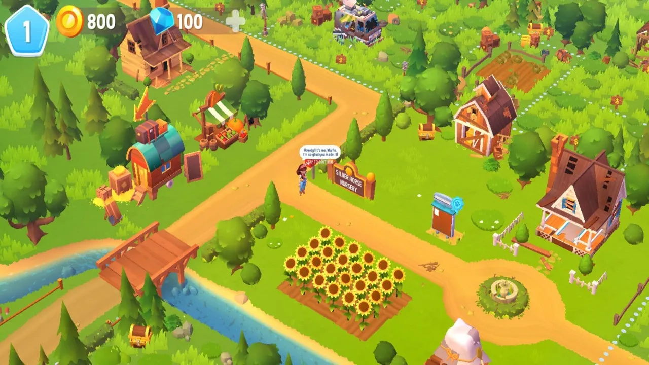 Ảnh 2 của Tải game Farmville 3 MOD APK 1.20.32516 (vô hạn tiền) cho Android Người chơi tương tác với các loài động vật dễ thương trong Farmville 3