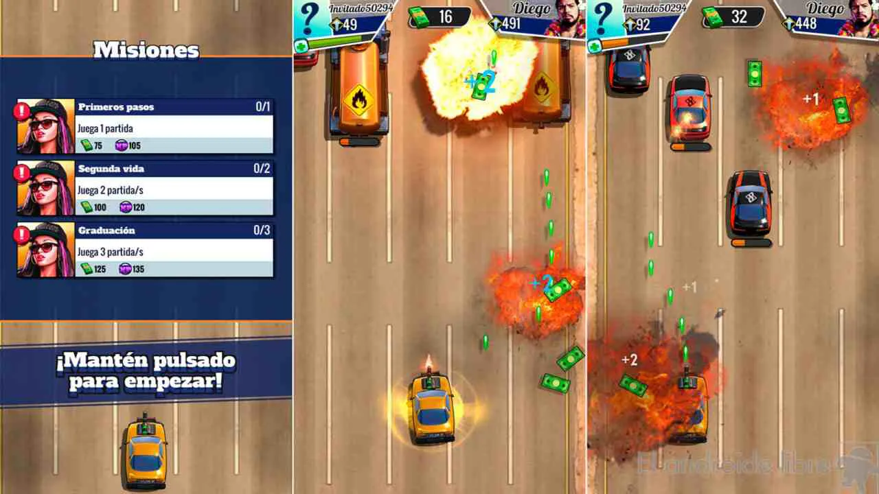 Ảnh 3 của Fastlane: Road to Revenge Mod APK 1.48.0.260 (Menu, God Mode) Giao diện chọn xe và nâng cấp trong game
