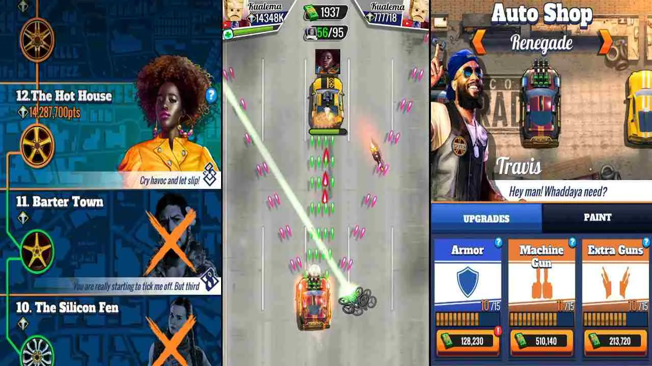 Ảnh 4 của Fastlane: Road to Revenge Mod APK 1.48.0.260 (Menu, God Mode) Thử thách khó khăn đang chờ đợi người chơi