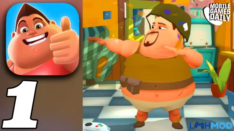 Ảnh 3 của Tải Fit the Fat 3 Apk 1.2.7 cho Android Bảng cân đối nhu cầu tập luyện và ăn uống của nhân vật trong Fit the Fat 3