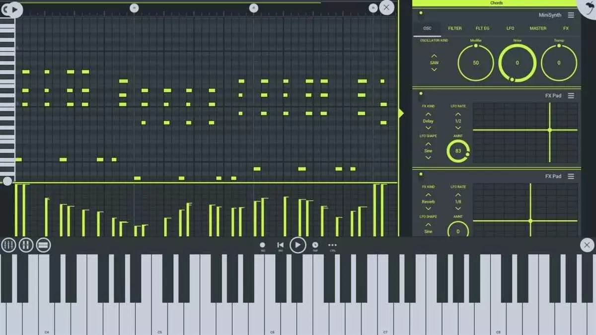 Ảnh 4 của FL Studio Mobile Mod APK 3.5.16 (Patched, Paid, Premium) Hướng dẫn sử dụng và các tùy chọn xuất file trong FL Studio Mobile Mod