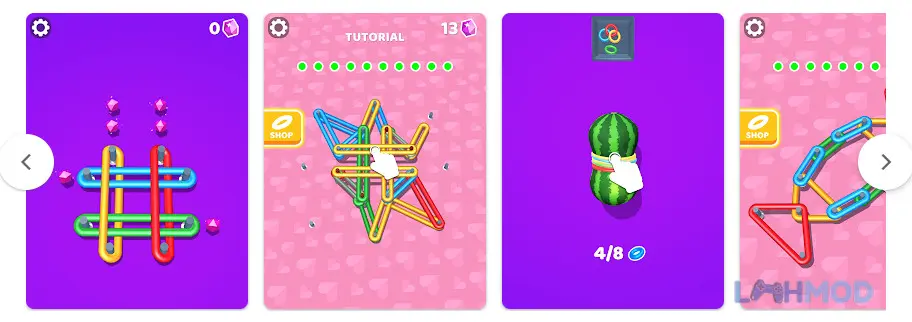 Ảnh 8 của Tải Flexy Ring Apk 1.0.32 cho Android iOs Cận cảnh một màn chơi khó trong Flexy Ring