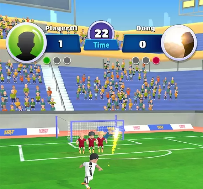 Ảnh 4 của Football Clash Mod APK 0.79 (Menu, Vô Hạn Vàng, Kim Cương, Năng lượng) Giao diện bảng xếp hạng Football Clash Mod hiển thị tên người chơi và điểm số