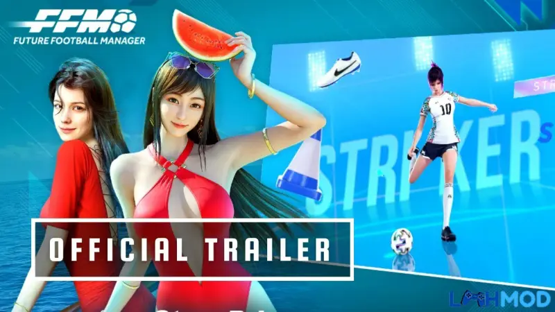 Ảnh 3 của Tải Future Football Manager Apk 1.0.22093015 cho Android Màn hình chiến thuật và đội hình trong Future Football Manager, với các chỉ số cầu thủ