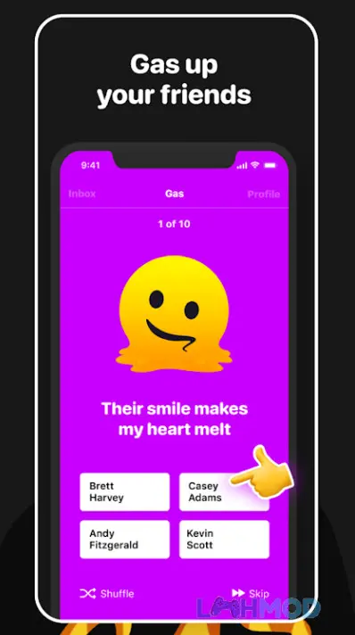 Ảnh 3 của Tải Gas See who likes you Apk 2.0 cho Android iOs Giao diện chơi game Gas See who likes you