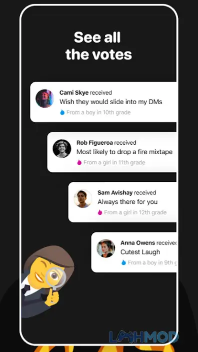 Ảnh 4 của Tải Gas See who likes you Apk 2.0 cho Android iOs Chế độ chơi đa dạng trong Gas See who likes you