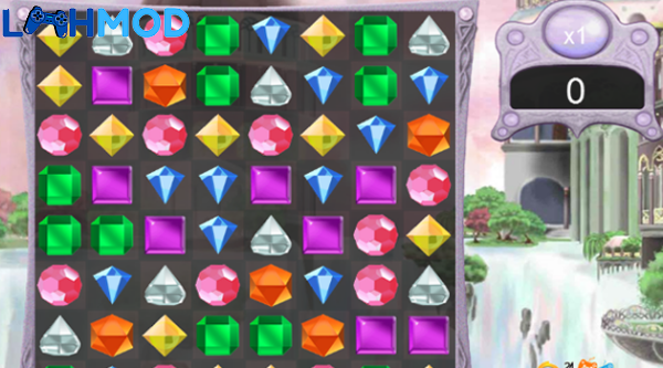 Ảnh 2 của Tải trò chơi Gem Master APK 1.1.2 cho Android iOS Giao diện chơi game Gem Master với các viên kim cương được sắp xếp trên bảng