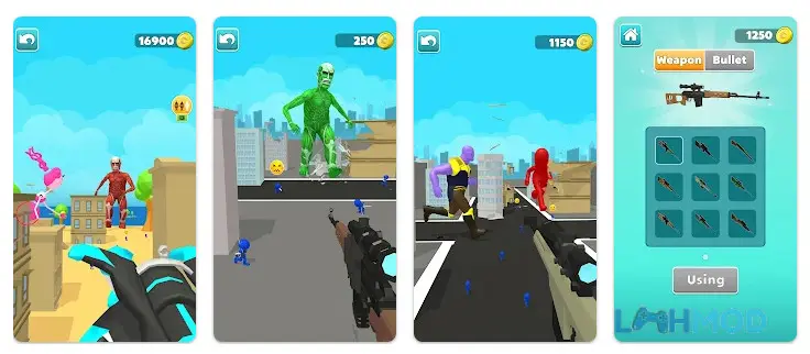 Ảnh 2 của Tải game Giant Wanted Hero Sniper 3D Apk cho Android iOs Cảnh tượng thành phố chìm trong loạn lạc do quái vật khổng lồ tấn công