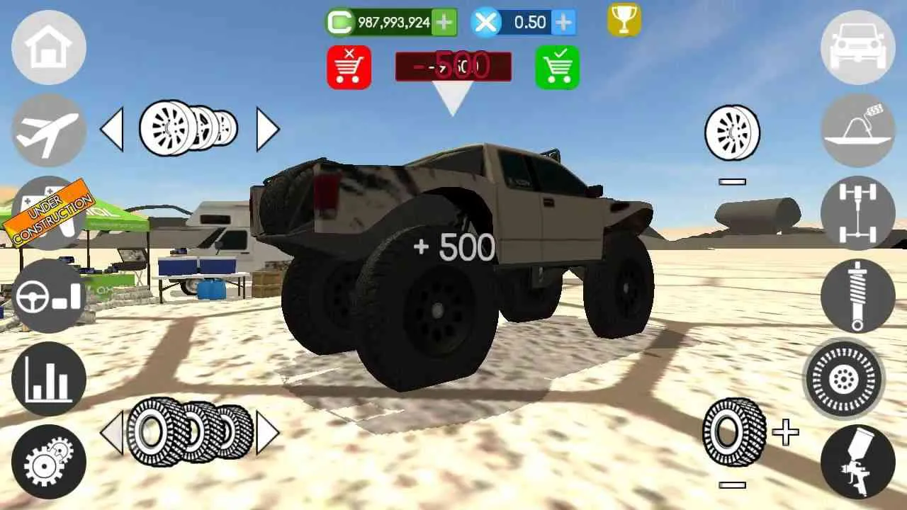Ảnh 3 của Tải game Gigabit Off-Road Mod APK v1.9331 (Vô Hạn Tiền) Bộ sưu tập các loại xe địa hình hầm hố có thể tùy chỉnh trong game