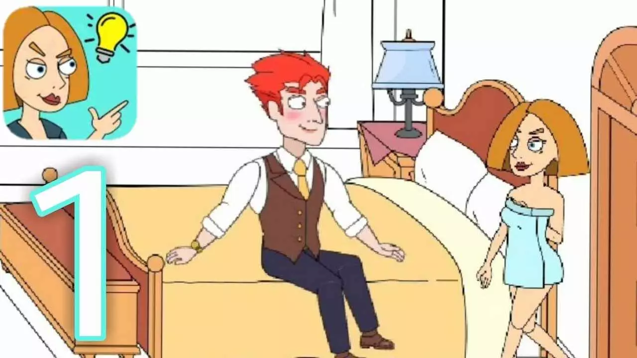 Ảnh 4 của Girl Genius! Mod APK 1.1.4 (Menu, Vô Hạn Coins) Người phụ nữ trong Girl Genius! Mod dùng tẩy xóa bức tường để lộ sự thật