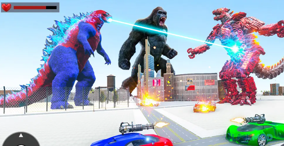 Ảnh 2 của Tải Gorilla Robot Car Robot Games Apk 5.9 cho Android iOs Robot khỉ đột biến hình thành xe ô tô trong Gorilla Robot Car Robot Games