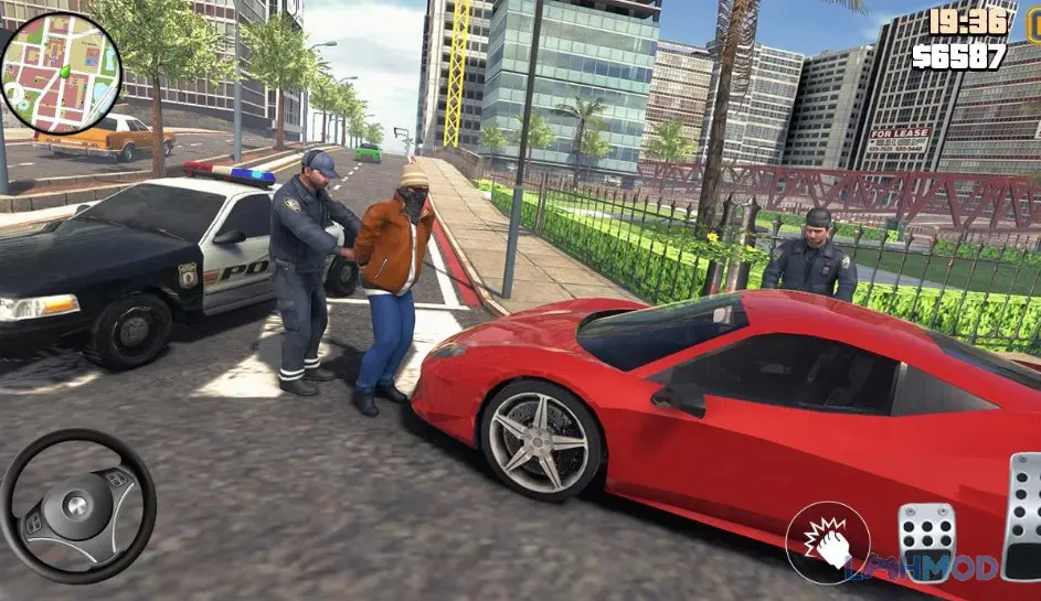 Ảnh 2 của Tải Grand City-Theft in the Grand Crime City Apk 2.3.0 cho Android iOs Góc nhìn toàn cảnh thành phố trong Grand City-Theft