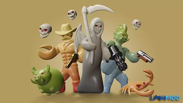 Ảnh 2 của Tải Gumslinger MOD APK 3.2 (Mở khóa tất cả vũ khí) Android iOS Một cảnh đấu súng trong Gumslinger