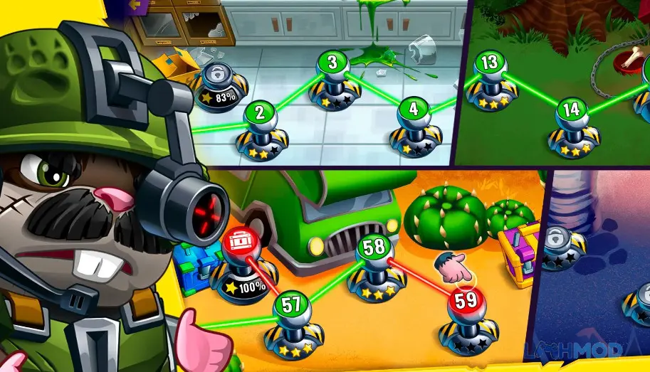 Ảnh 4 của Tải Hamsters PVP Fight for Freedom Mod Apk 2.00 (Free Rewards, Fast Bonus) cho Android iOs Nhân vật Hamster trong trận đấu PVP