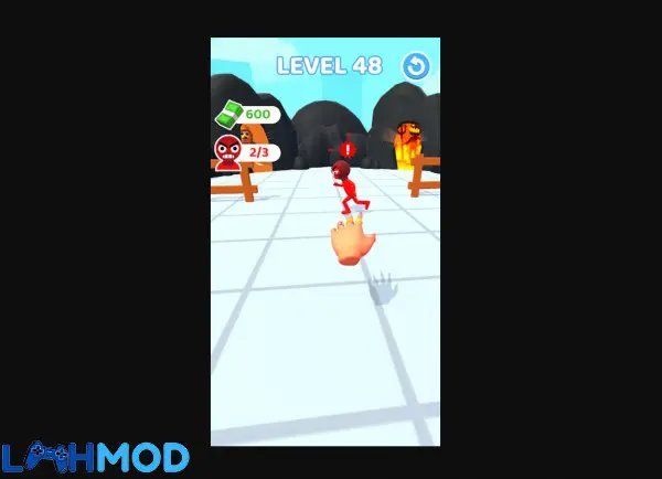 Ảnh 3 của Tải Hand Strike APK 6.4.7 cho Android iOS Giao diện chiến đấu của Hand Strike hiển thị hiệu ứng kỹ năng và kẻ địch