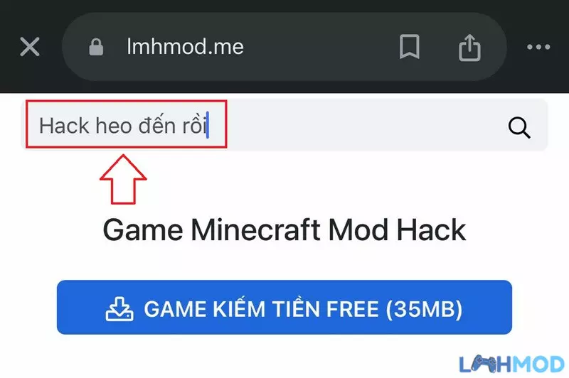 Ảnh 4 của Tải Hack Heo Đến Rồi APK v4.32.0 (Mod vô hạn tiền, kim cương) Gõ từ khóa Hack Heo Đến Rồi vào thanh tìm kiếm