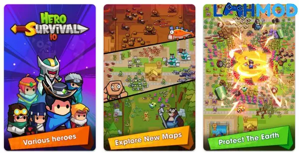 Ảnh 2 của Tải Hero Survival IO APK 1.0.6 cho Android iOS Gameplay Hero Survival IO