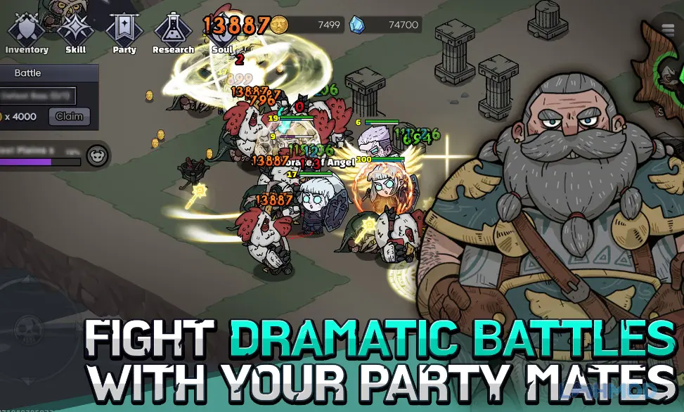 Ảnh 3 của Tải Heroes Never Die Apk 1.05.07 cho Android iOs Một anh hùng với kỹ năng đặc biệt trong Heroes Never Die