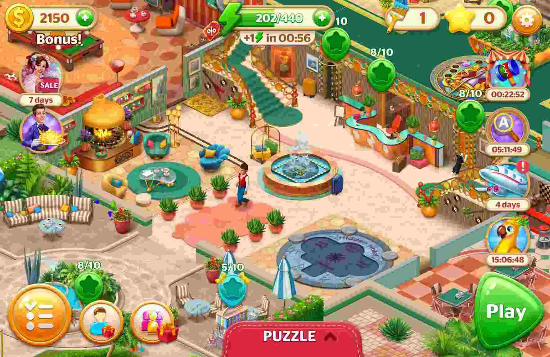 Ảnh 4 của Tải game Hidden Hotel Mod APK 1.1.79 (Vô Hạn Tiền) Giao diện download bản mod của Hidden Hotel