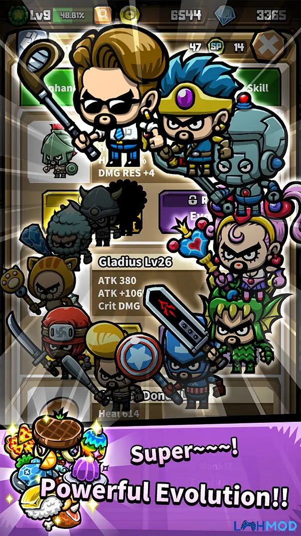 Ảnh 4 của Homo Idlecus Mod Apk 2.85 (Bất tử, Menu, Sát thương) Thông tin về nhà phát triển Studio Drill