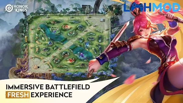 Ảnh 3 của Tải Honor of Kings – Alpha APK 0.2.3 cho Android iOS Giao diện chọn tướng của Honor of Kings Alpha với nhiều tướng và skin đẹp mắt