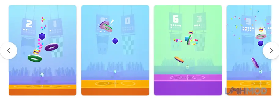 Ảnh 4 của Tải Hoop Stars Apk 1.6.17 cho Android iOs Giao diện game Hoop Stars với nhiều bóng và vòng rổ