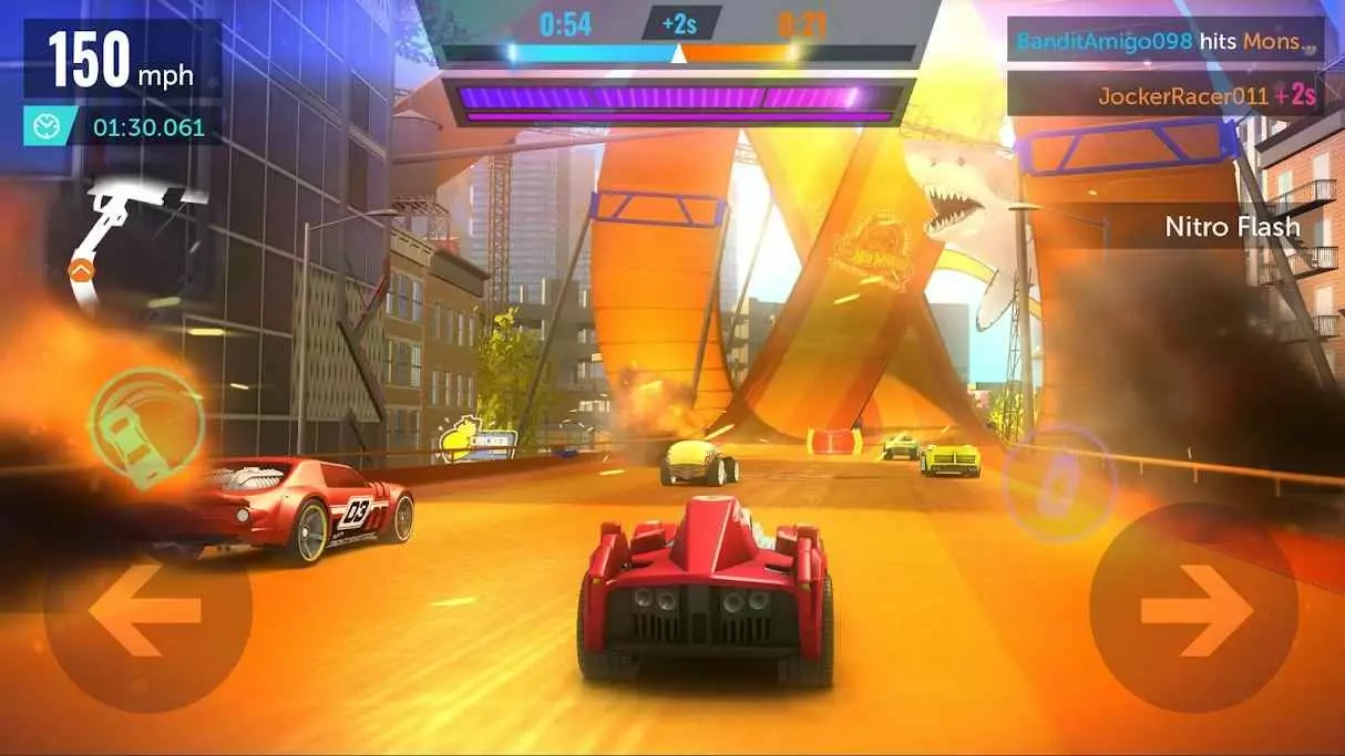 Ảnh 3 của Hot Wheels Infinite Loop Mod APK 1.35.0 (Chỉ có bạn trên đường đua) Màn hình tải game Hot Wheels Infinite Loop Mod với logo Hot Wheels