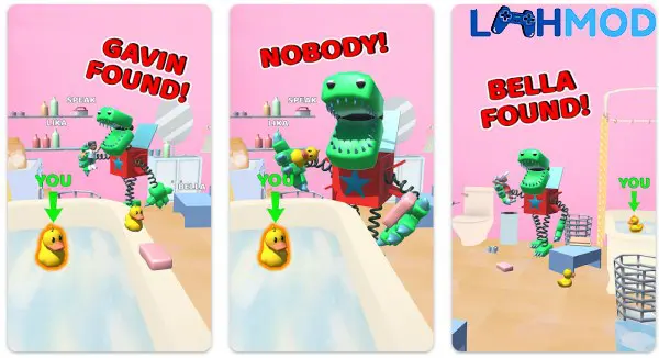 Ảnh 2 của Hunt N Seek: Survival Rainbow APK 1.16 cho Android iOS Cảnh nhân vật đang chiến đấu hoặc tương tác trong game