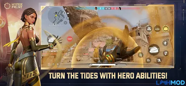 Ảnh 4 của Hyper Front Lite Mod Apk 1.5.1 (Vô hạn tiền) Cảnh quan chiến trường đa dạng trong game Hyper Front Lite