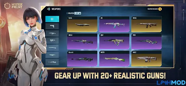 Ảnh 5 của Hyper Front Lite Mod Apk 1.5.1 (Vô hạn tiền) Giao diện hướng dẫn tải Hyper Front Lite Mod