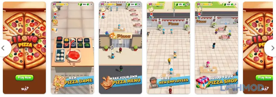 Ảnh 3 của Tải I Love Pizza Apk 1.0.0 cho Android iOs Giao diện tùy chỉnh bánh pizza với nhiều loại nguyên liệu trong I Love Pizza