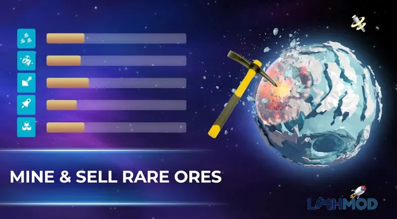 Ảnh 1 của Tải Idle Universe Offline Miner Mod Apk 1.0.0 (Đã mở khóa) cho Android iOs Giao diện người dùng trong game Idle Universe Offline Miner